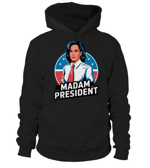 Retro Kamala Madam President 2024 Hoodie Unisex