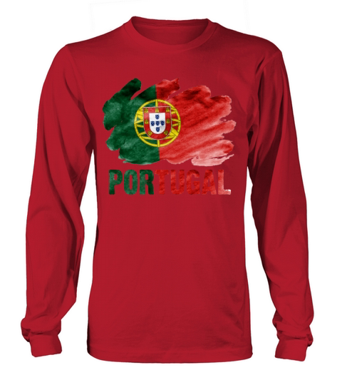 Portugal Flag Vintage Distressed Portuguese Roots Long sleeved Unisex