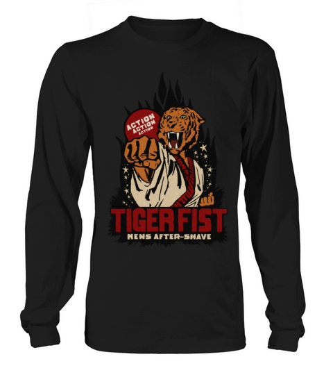 Vintage Tiger Fist Mens After Shave Long sleeved Unisex