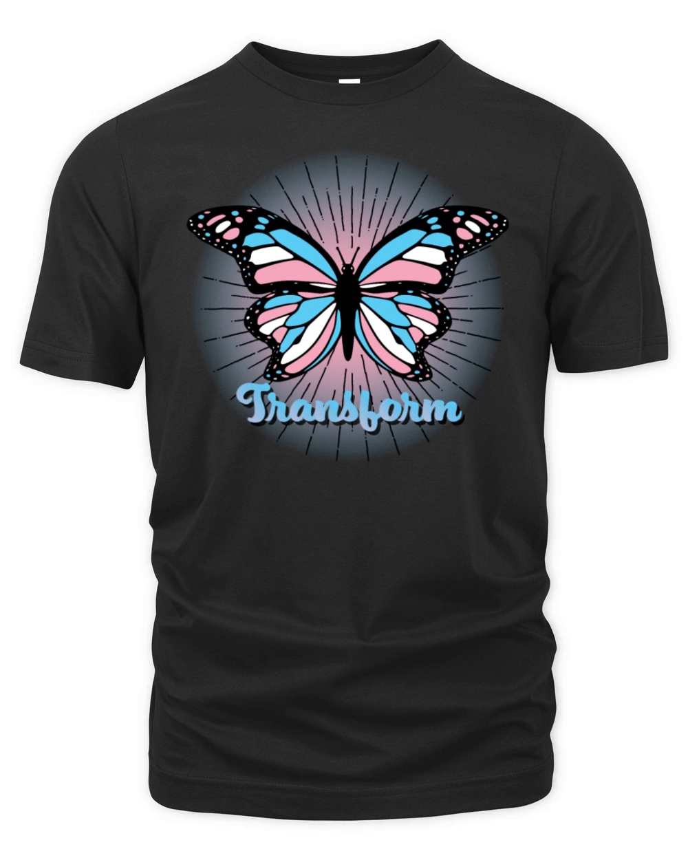 Transform - Transgender Pride Butterfly Design Organic Unisex T-shirt