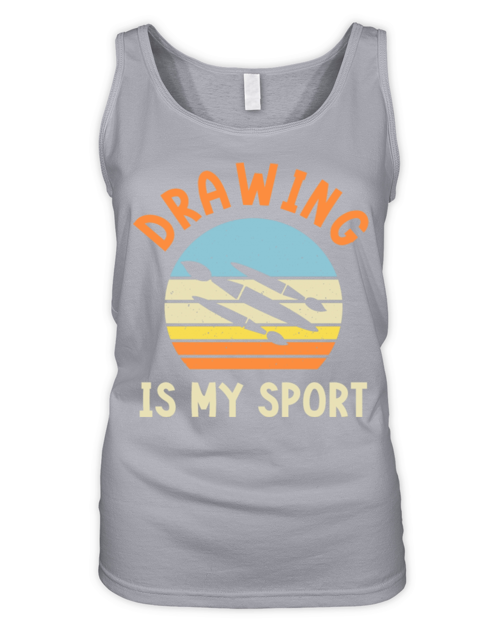 Drawing is My Sport - Funny Artist Organic Women's Tank Top