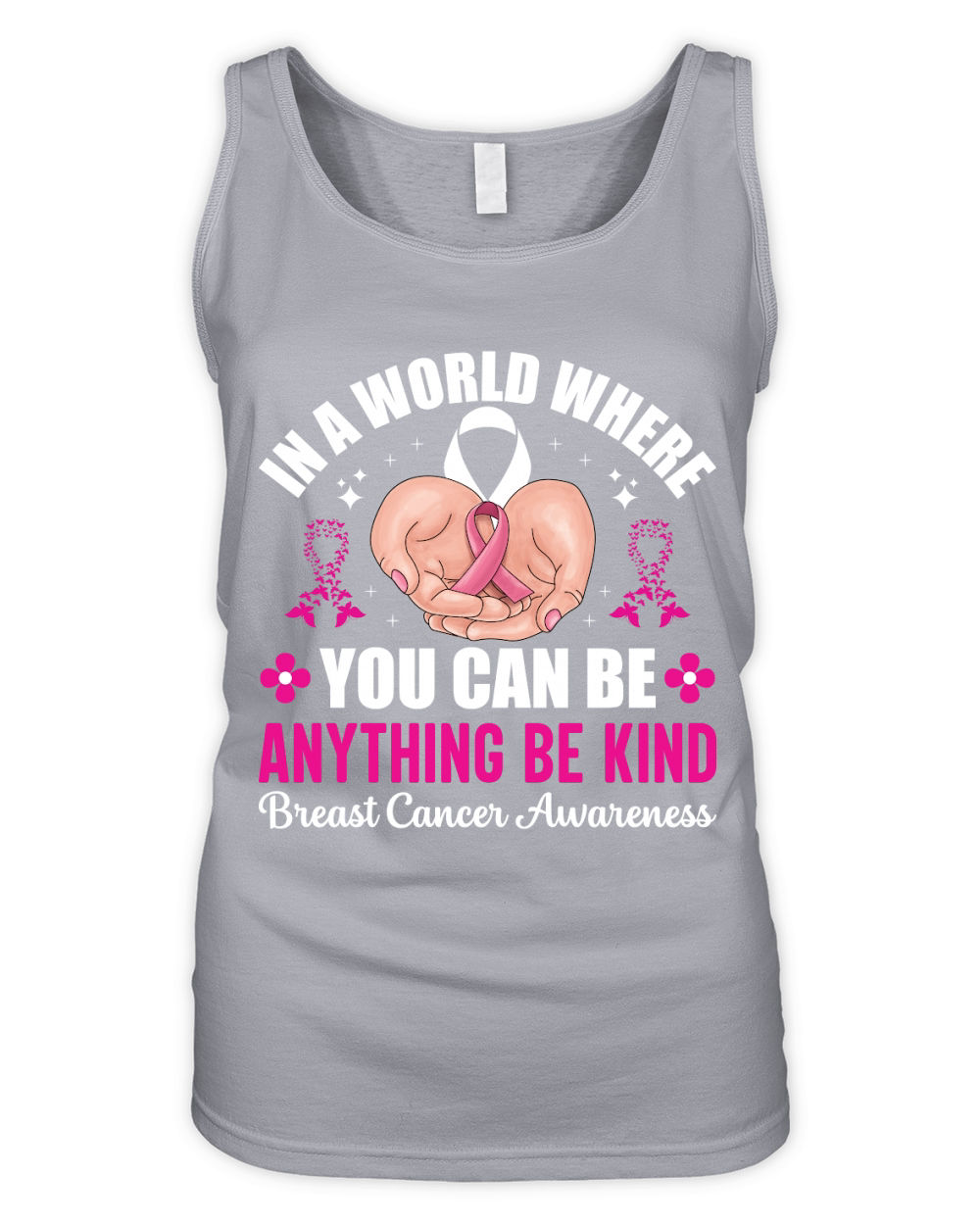 In a world where you can be anything be kind breast cancer awareness Organic Women's Tank Top