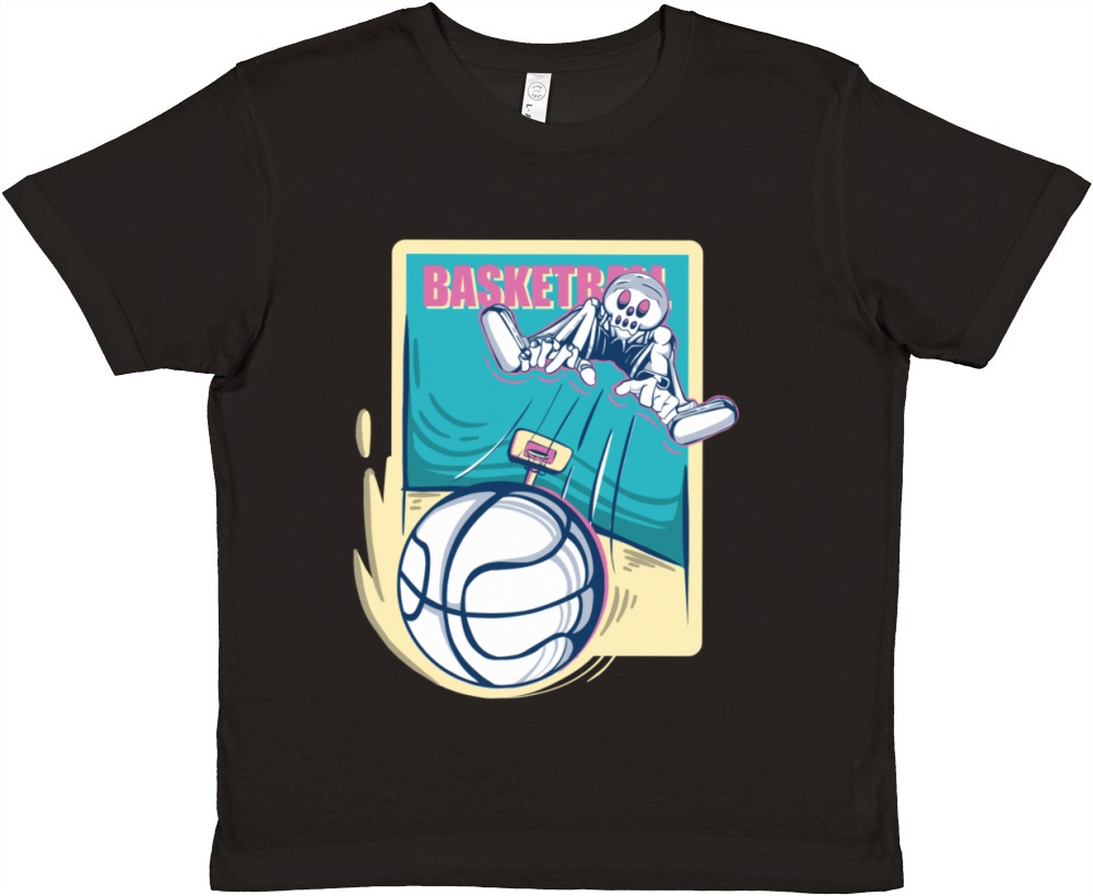 basketball Premium Kids Crewneck T-shirt