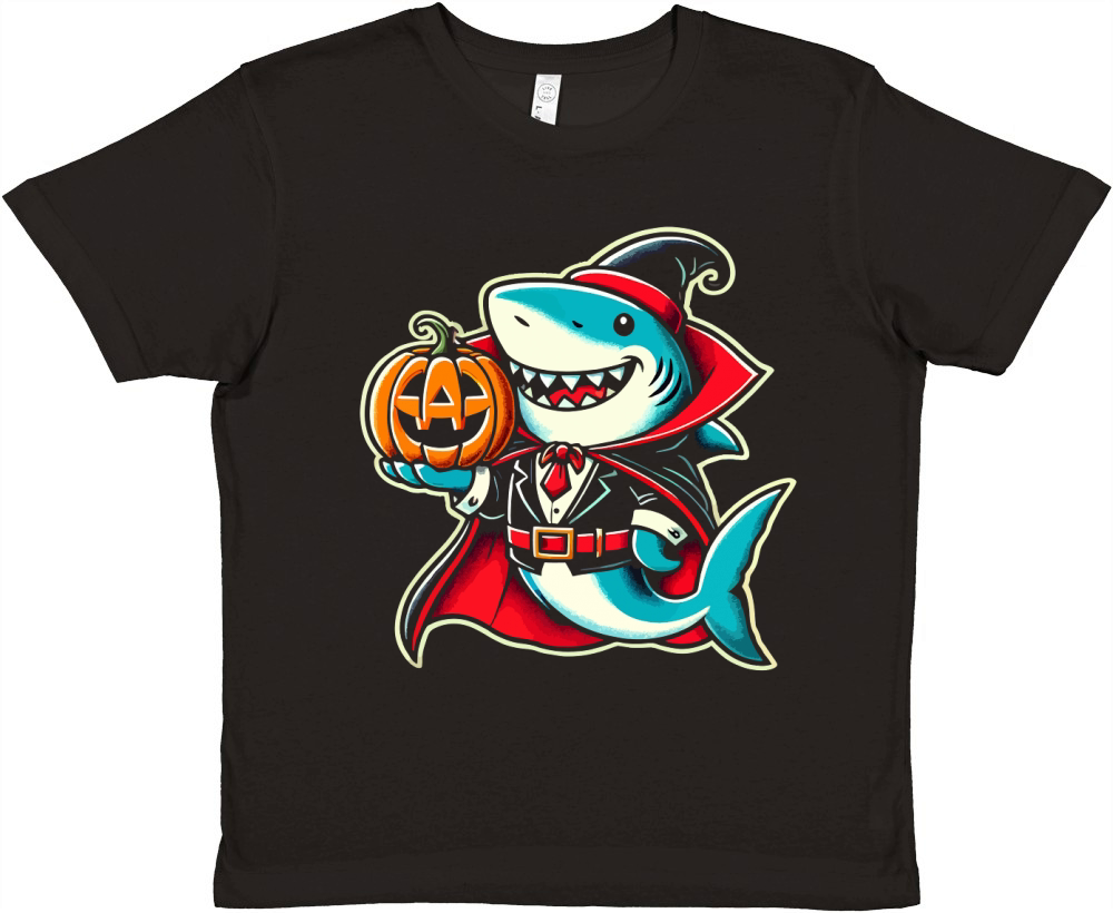 Shark and pumpkins Premium Kids Crewneck T-shirt
