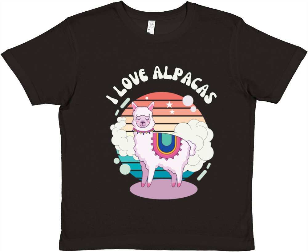 vintage alpacas Premium Kids Crewneck T-shirt
