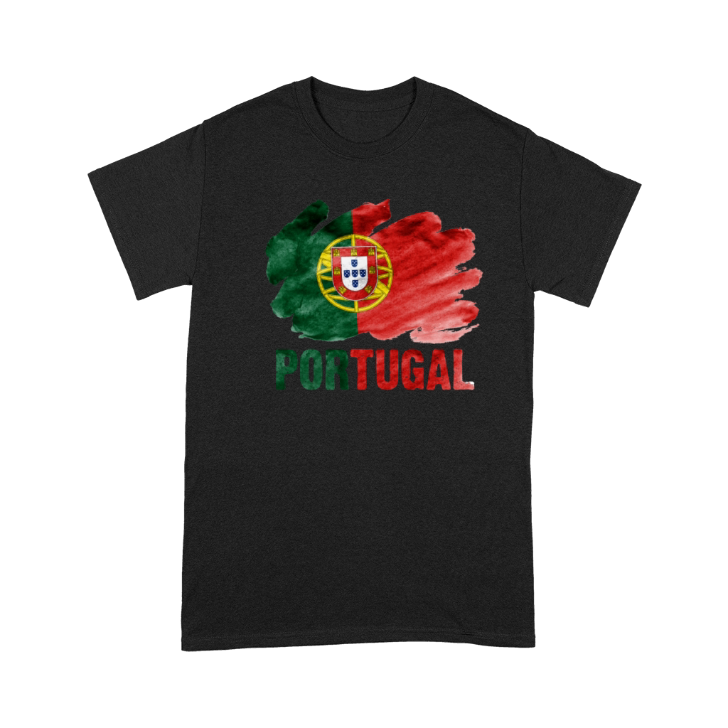 Portugal Flag Vintage Distressed Portuguese Roots Premium T-shirt