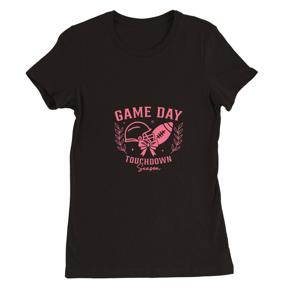Coquette Football Season Game Day Premium Womens Crewneck T-shirt