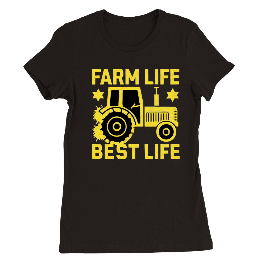 Farm Life Best Life Premium Womens Crewneck T-shirt