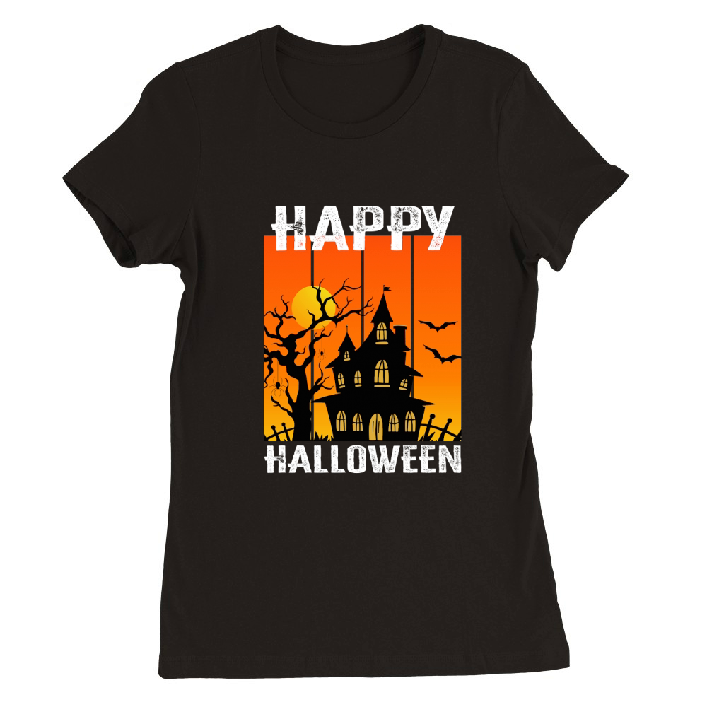 happy halloween 1.01 Premium Womens Crewneck T-shirt