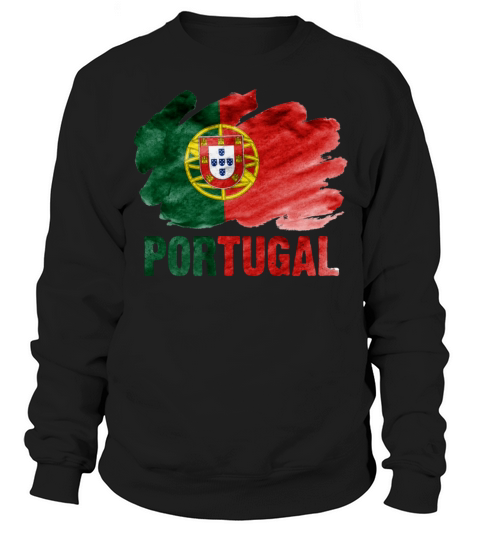 Portugal Flag Vintage Distressed Portuguese Roots Sweatshirt Unisex