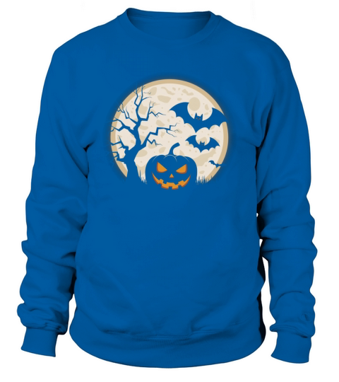 Vintage Pumpkin Scene Halloween Classic T-Shirt Sweatshirt Unisex