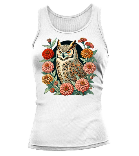 Vintage Owl Tank top Woman