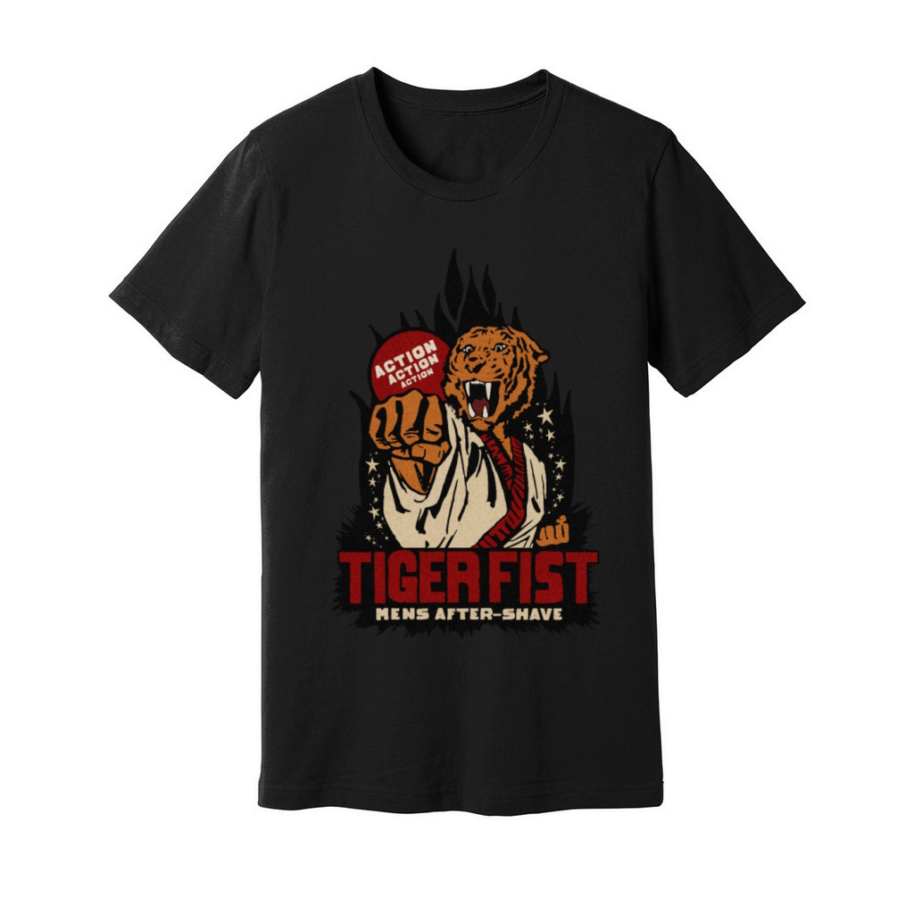 Vintage Tiger Fist Mens After Shave Unisex Jersey Tee