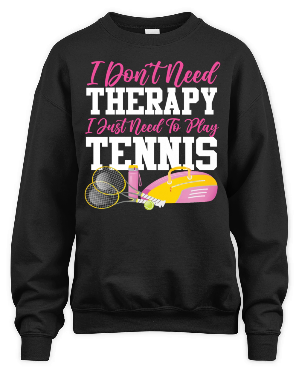 Funny Tennis Player Racket Im Unisex Premium Crewneck Sweatshirt