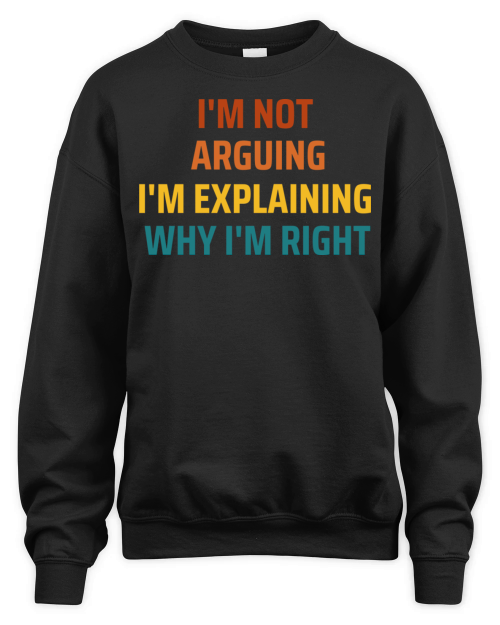 Funny vintage Im right saying Unisex Premium Crewneck Sweatshirt