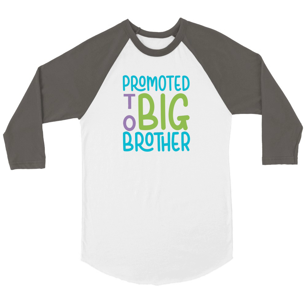 promoted to big brother Unisex ¾ sleeve Raglan T-shirt