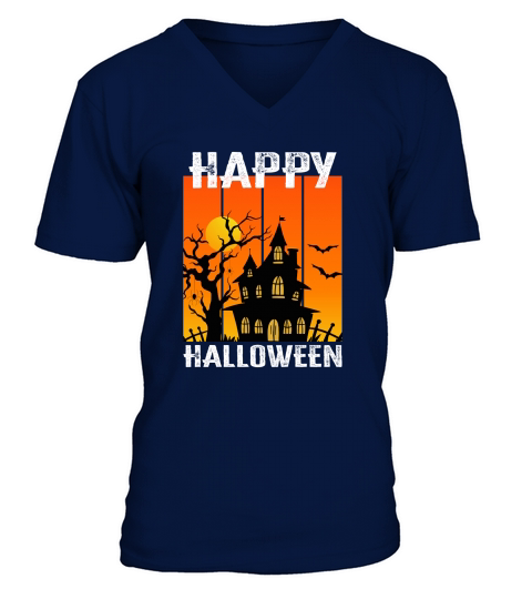 happy halloween 1.01 V-Neck T-shirt