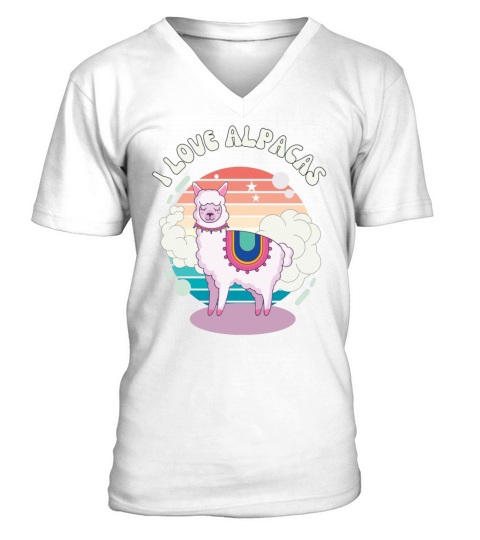 vintage alpacas V-Neck T-shirt