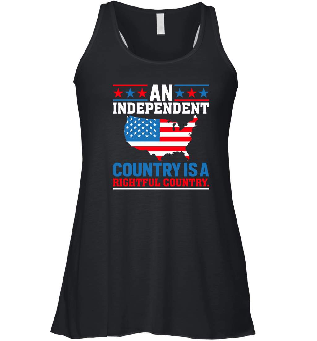 An independent country is a rightful country Women's Flowy Tank Top