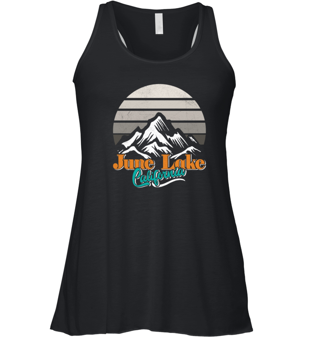 JUNE LAKE CALIFORNIA Fan Vintage Nevada June Women's Flowy Tank Top
