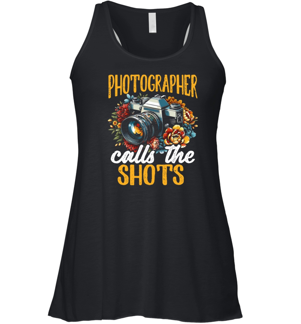 Retro Vintage Camera Photography Lover Photographe Women's Flowy Tank Top