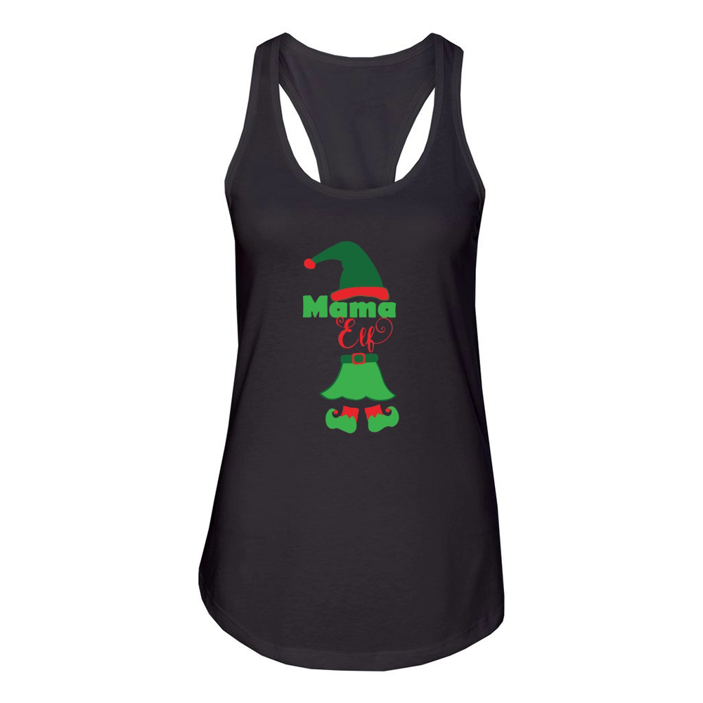 Mama elf Women's Racerback Tank