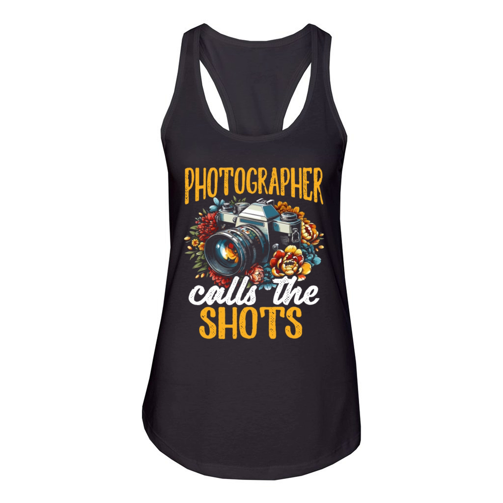 Retro Vintage Camera Photography Lover Photographe Women's Racerback Tank