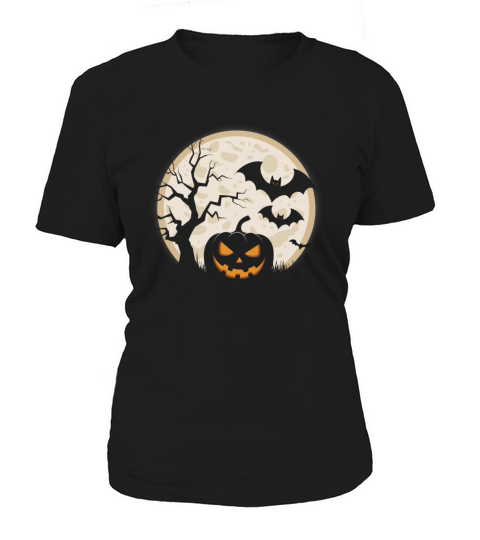 Vintage Pumpkin Scene Halloween Classic T-Shirt Women's T-Shirt