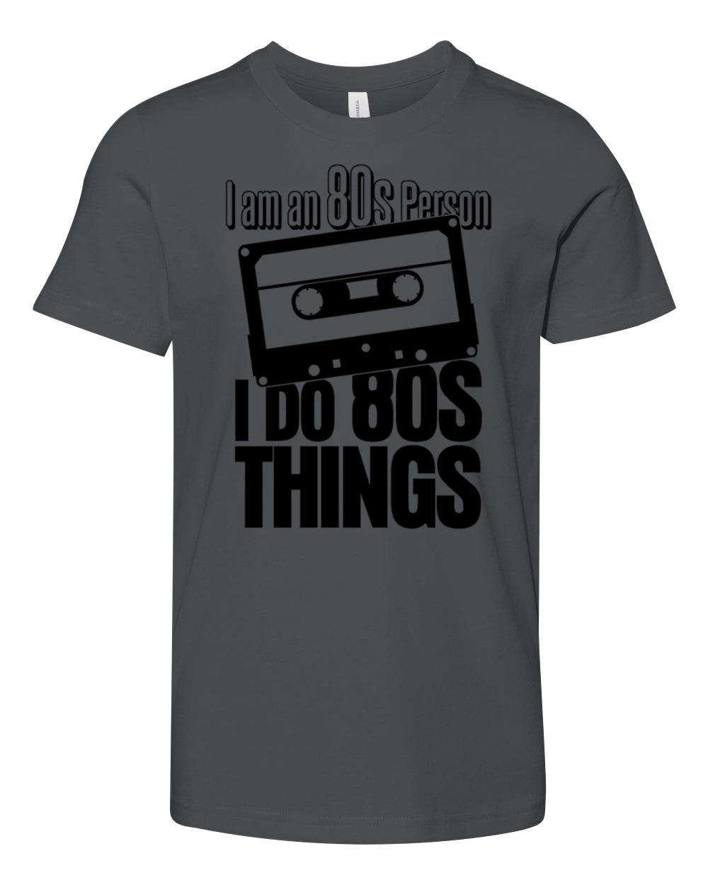 1980 Vintage 80s Music Tape Youth Unisex Jersey Tee