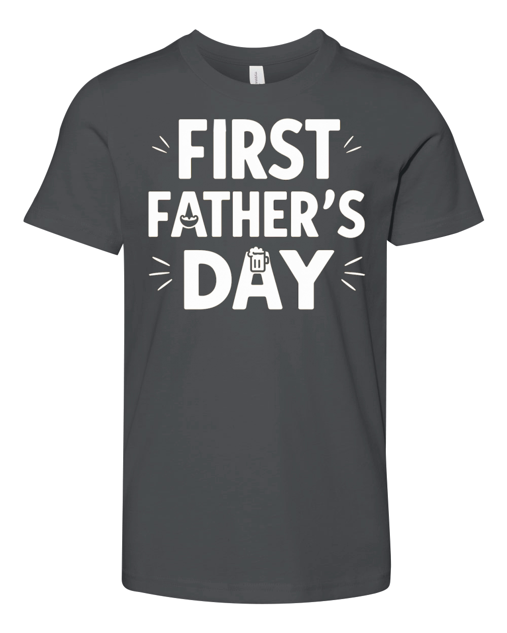 First fathers day Youth Unisex Jersey Tee
