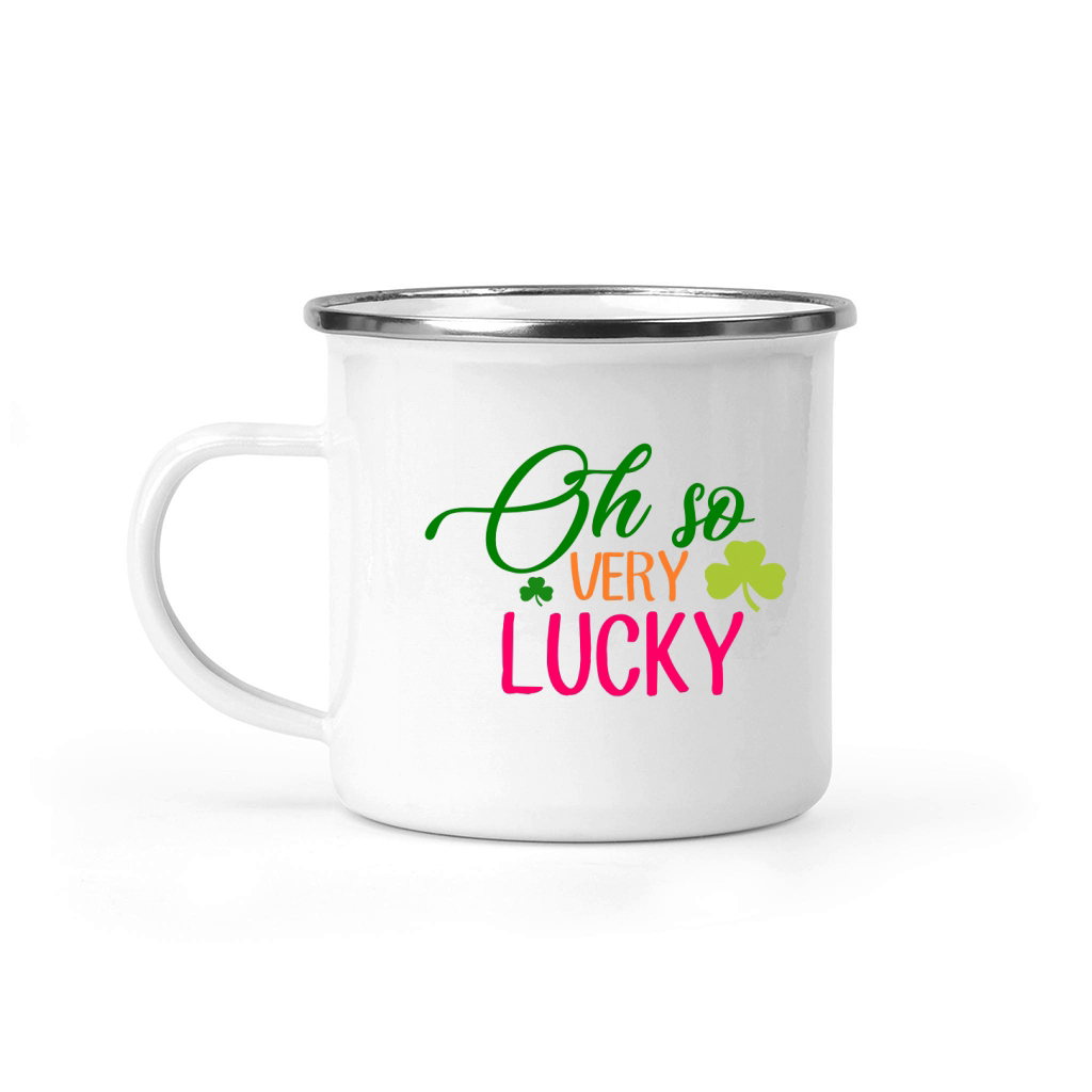 Oh so very lucky Camping Mug