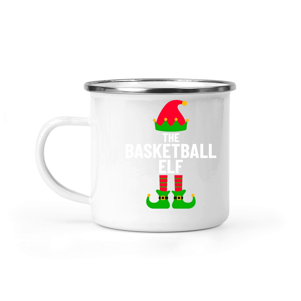 The Basketball Elf Christmas Camping Mug