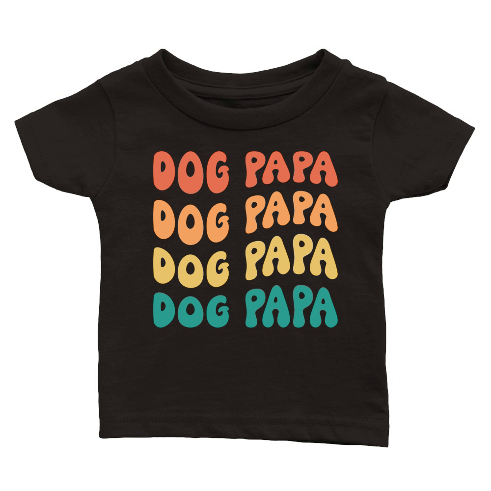Dog Papa (1) Classic Baby Crewneck T-shirt