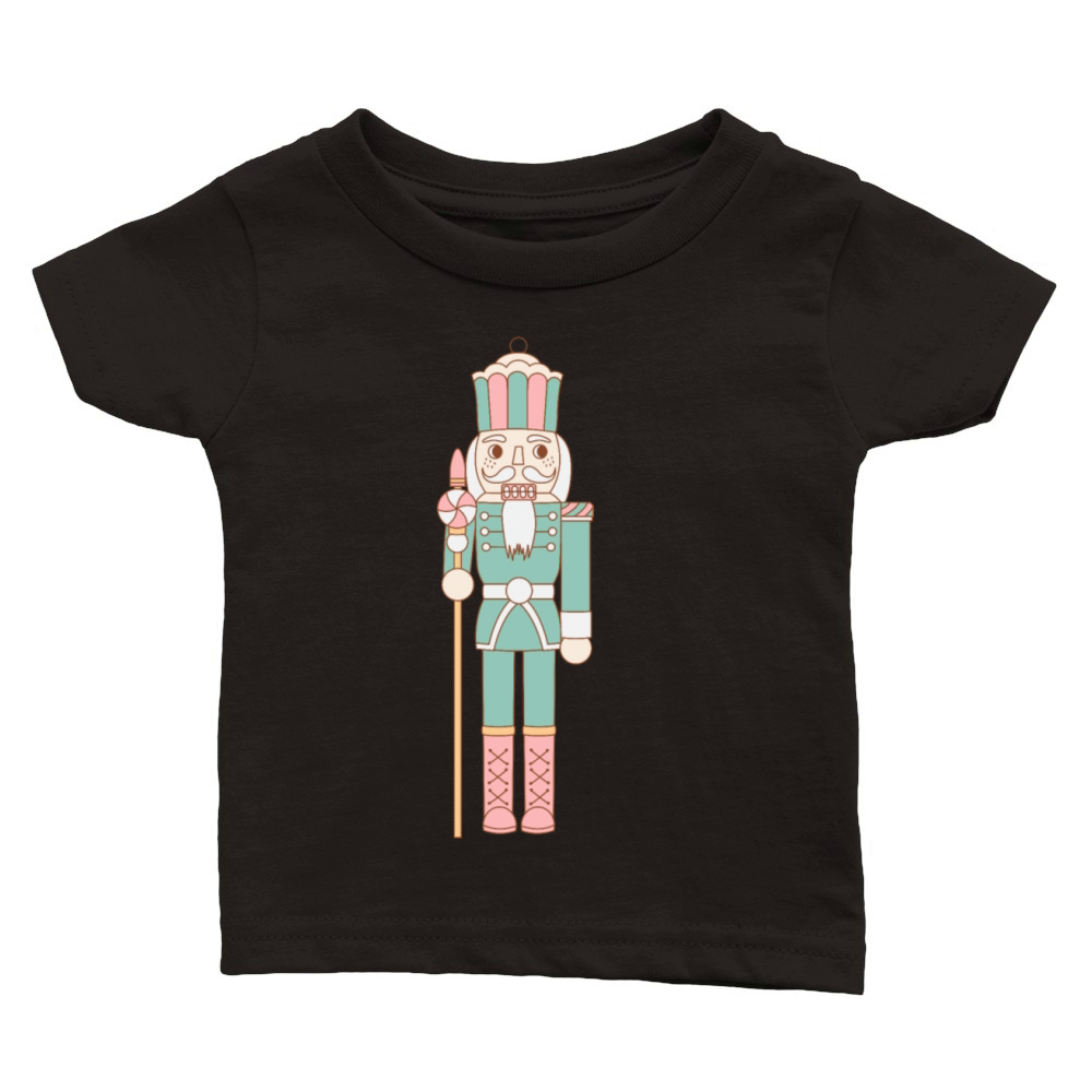 Pastel Christmas Nutcracker Classic Baby Crewneck T-shirt