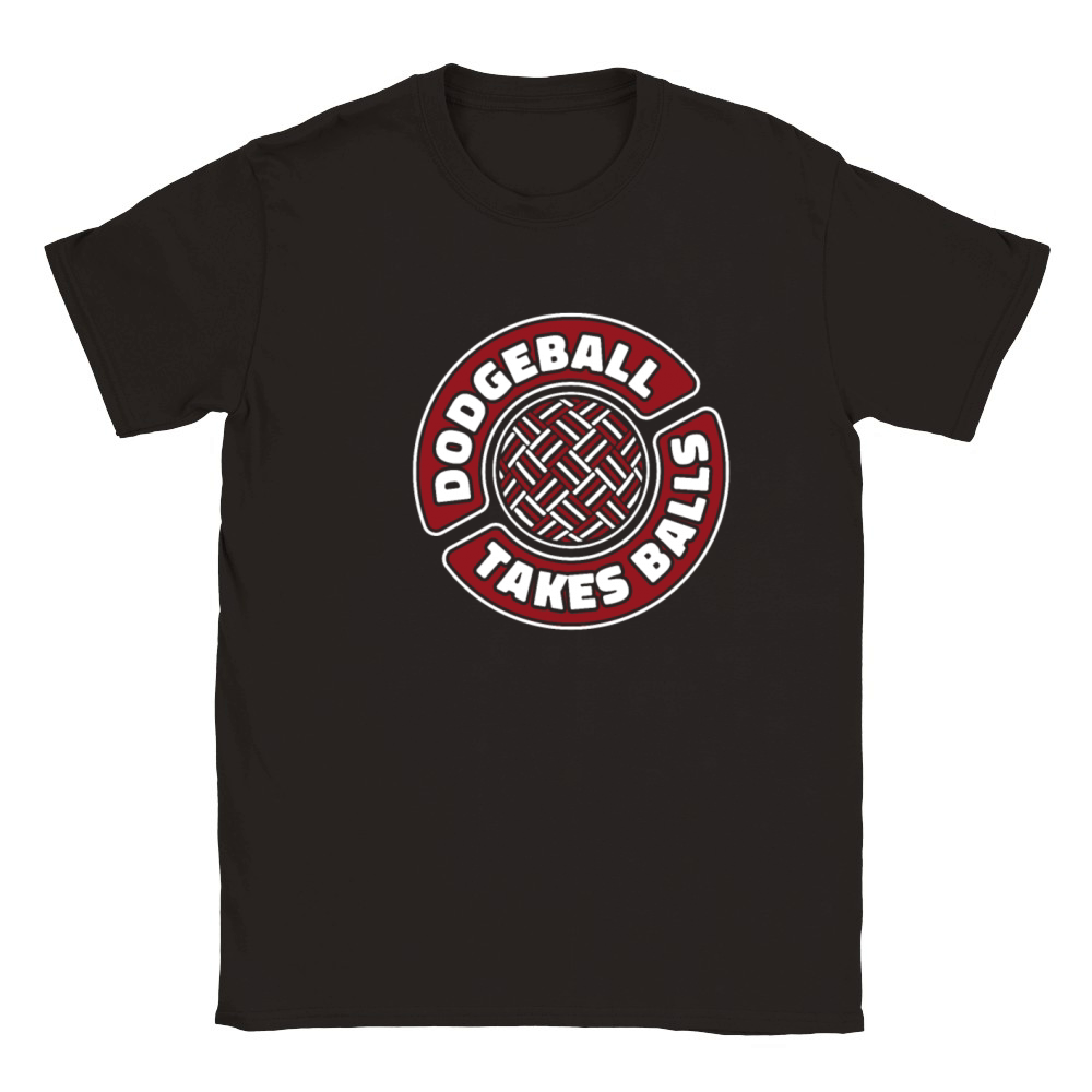 Dodgeball Takes Balls Prisonball Team Game Player Classic Kids Crewneck T-shirt