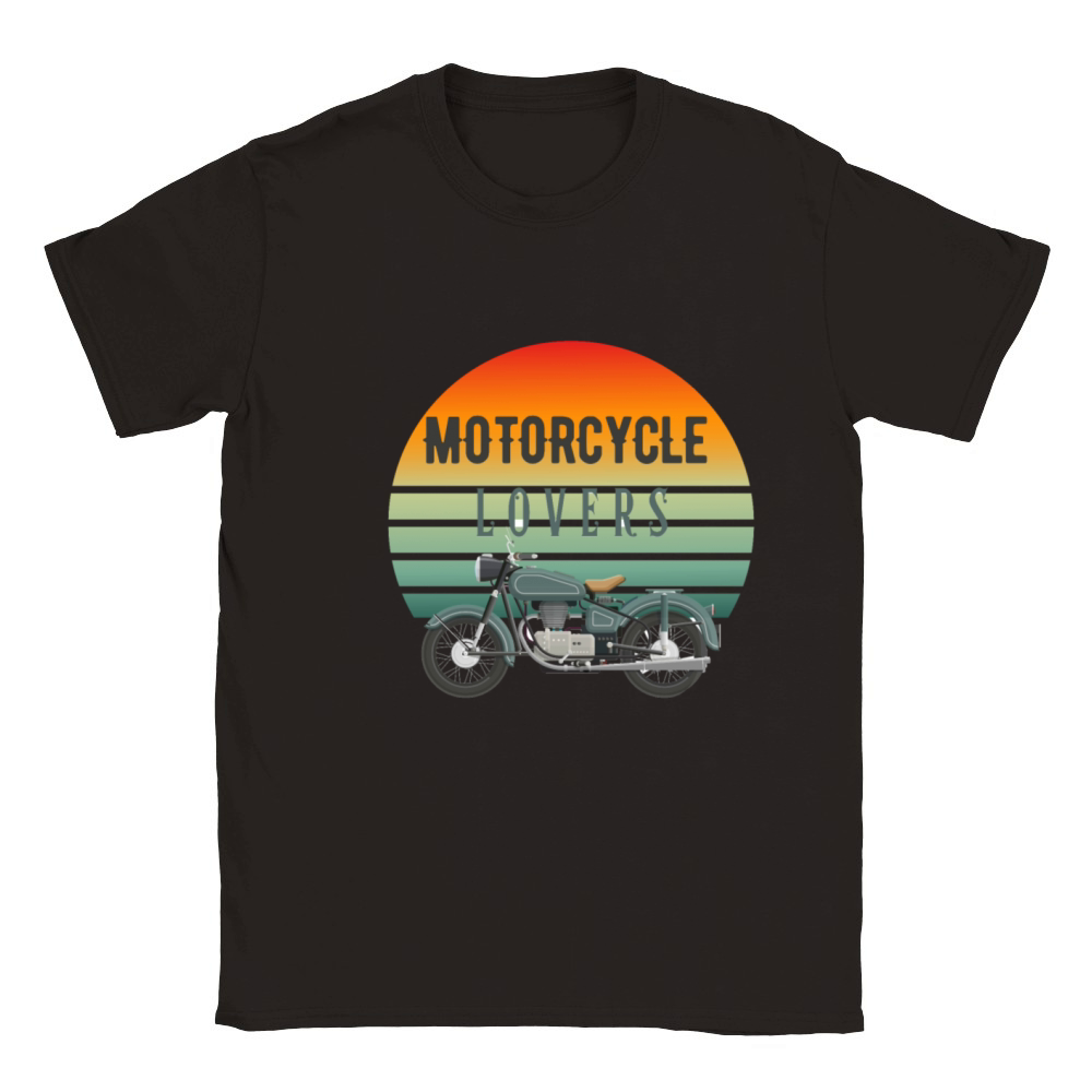 motorcycle lovers t-shirts Classic Kids Crewneck T-shirt