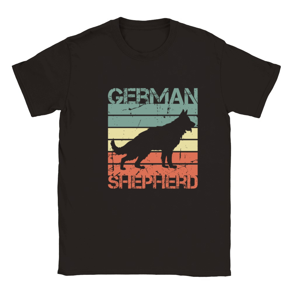 Vintage German Shepherd Classic Kids Crewneck T-shirt