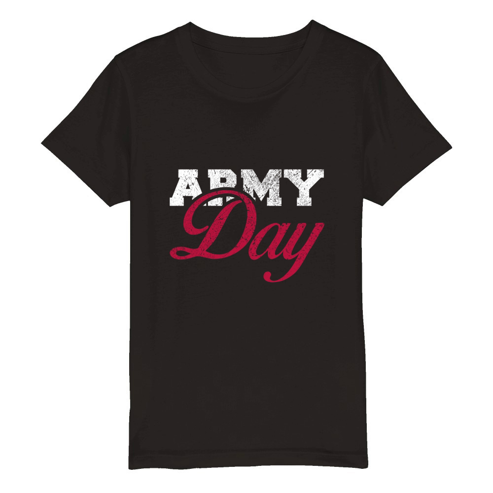 Army day Organic Kids Crewneck T-shirt