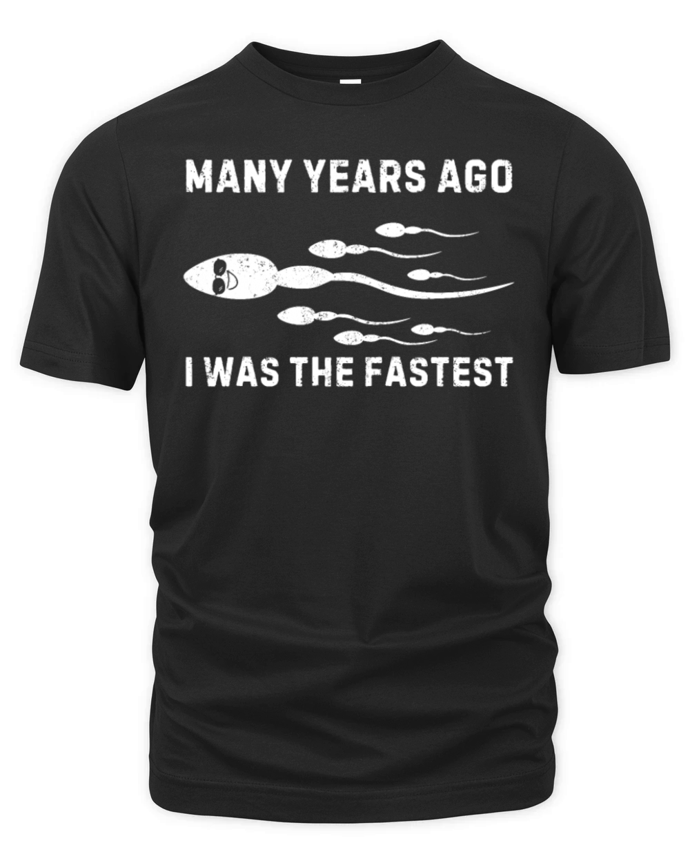 Many Years Ago I Was The Fastest Vintage Humor Organic Unisex T-shirt