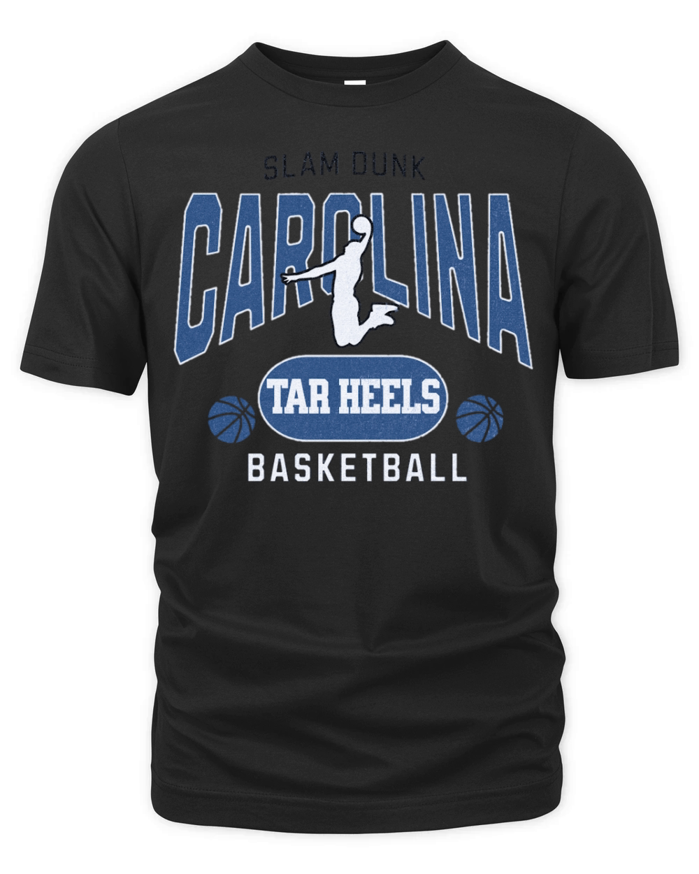 North Carolina Slam Dunk Basketball Organic Unisex T-shirt