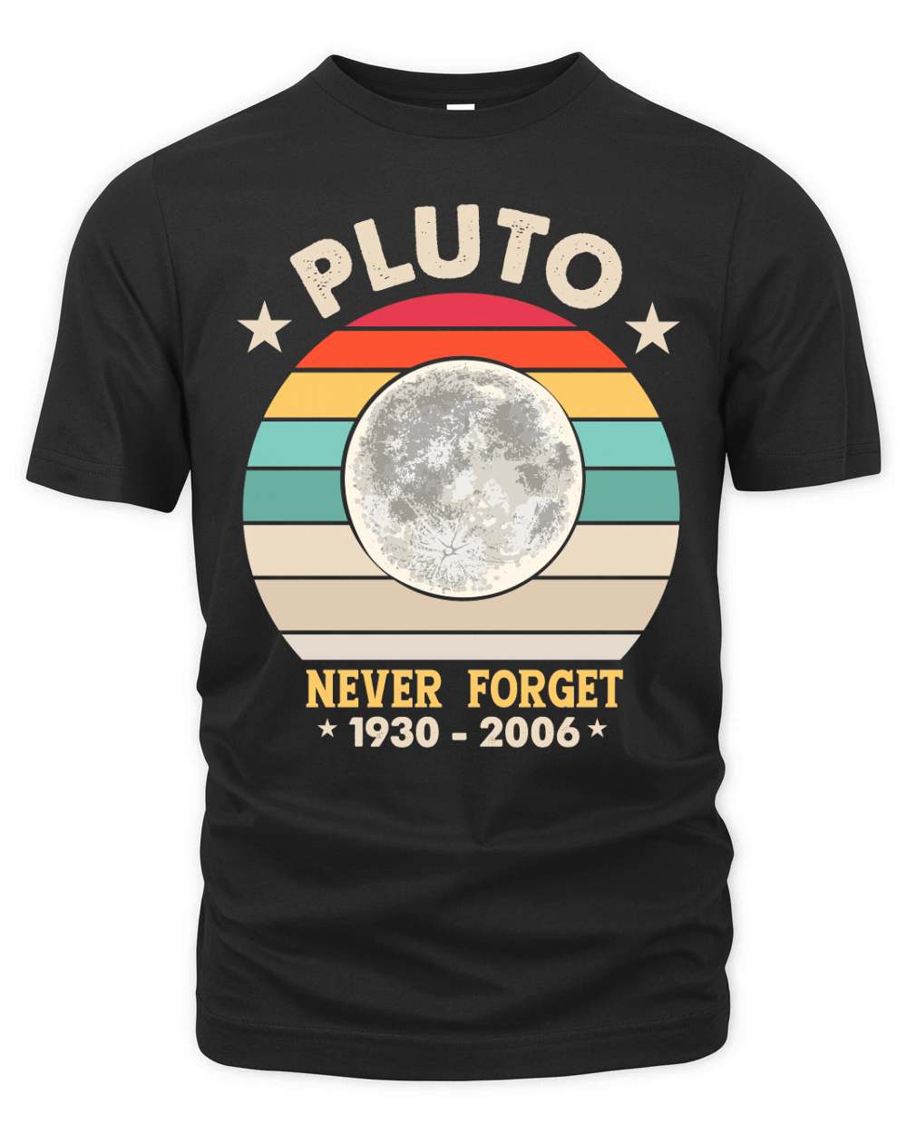 Pluto Never Forget 1930 2006 Organic Unisex T-shirt