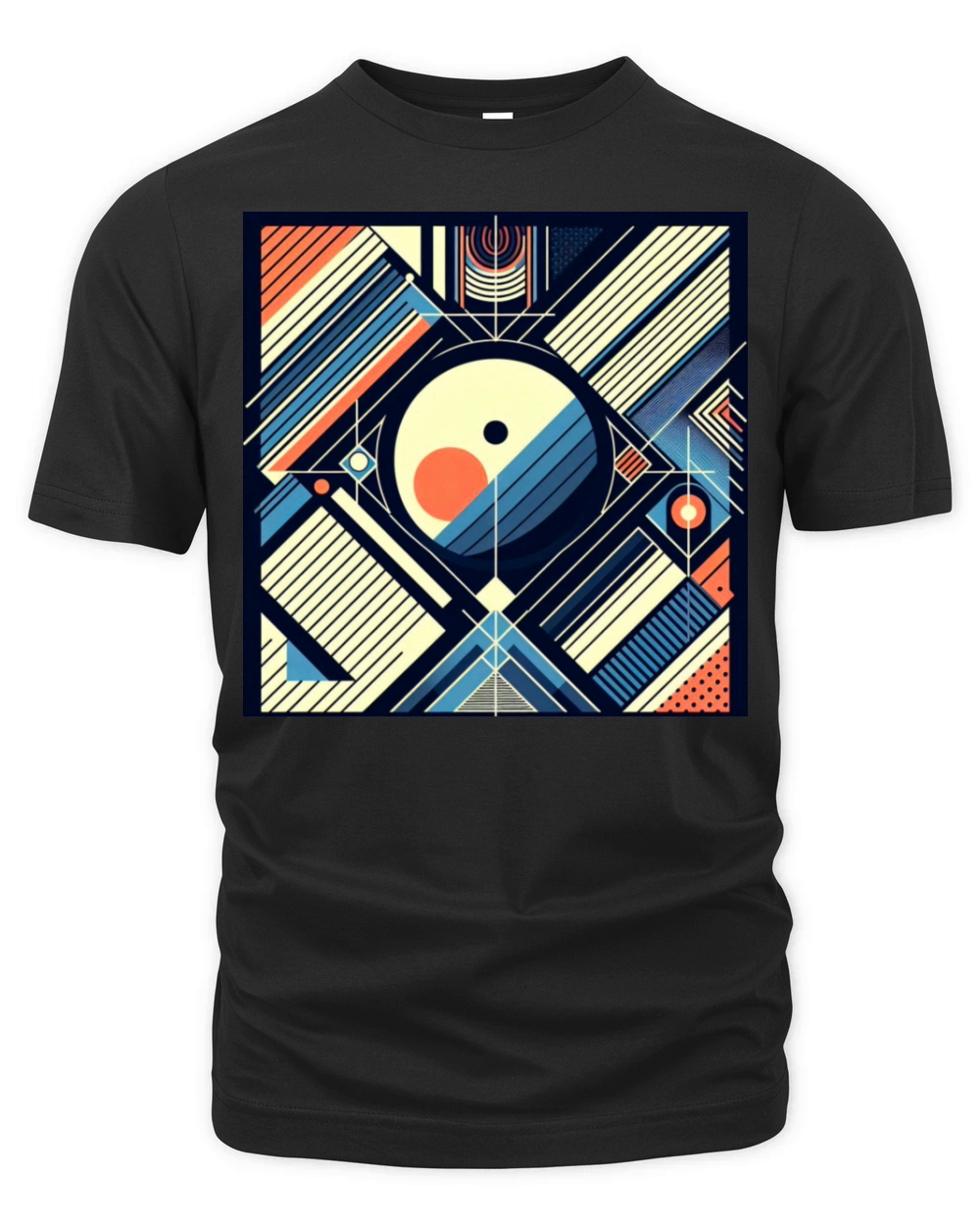Retro Geometric Shapes 80s 90s Style Organic Unisex T-shirt