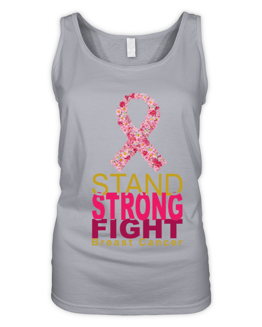 October Breast Cancer Awareness Month Design Organic Women's Tank Top