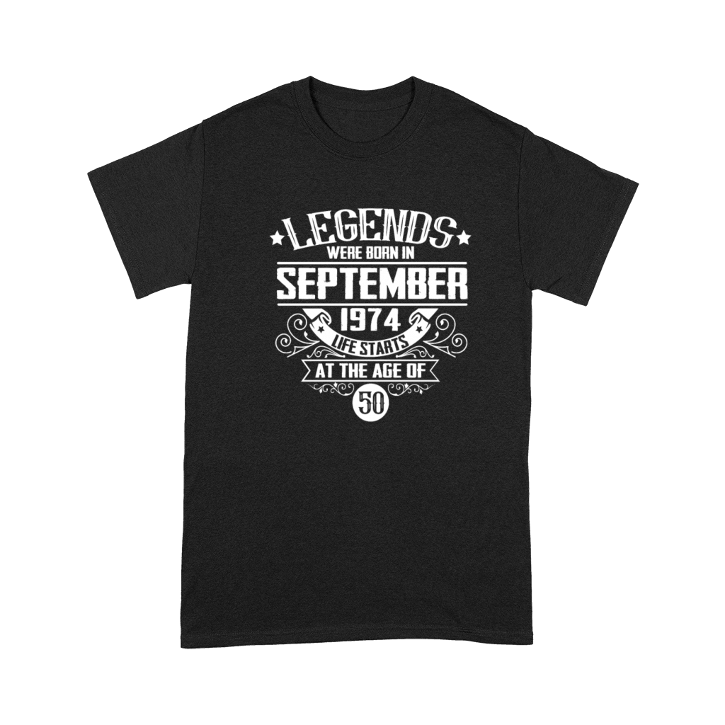 50th birthday legends born September 1974 vintage Premium T-shirt