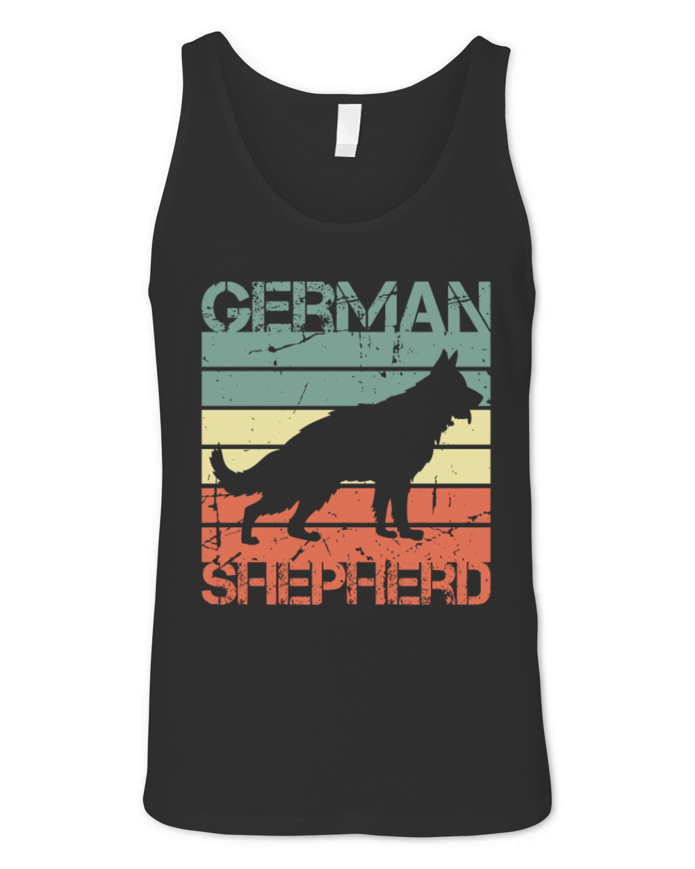 Vintage German Shepherd Unisex Jersey Tank