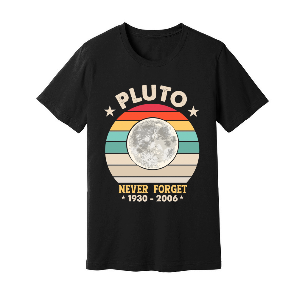 Pluto Never Forget 1930 2006 Unisex Jersey Tee