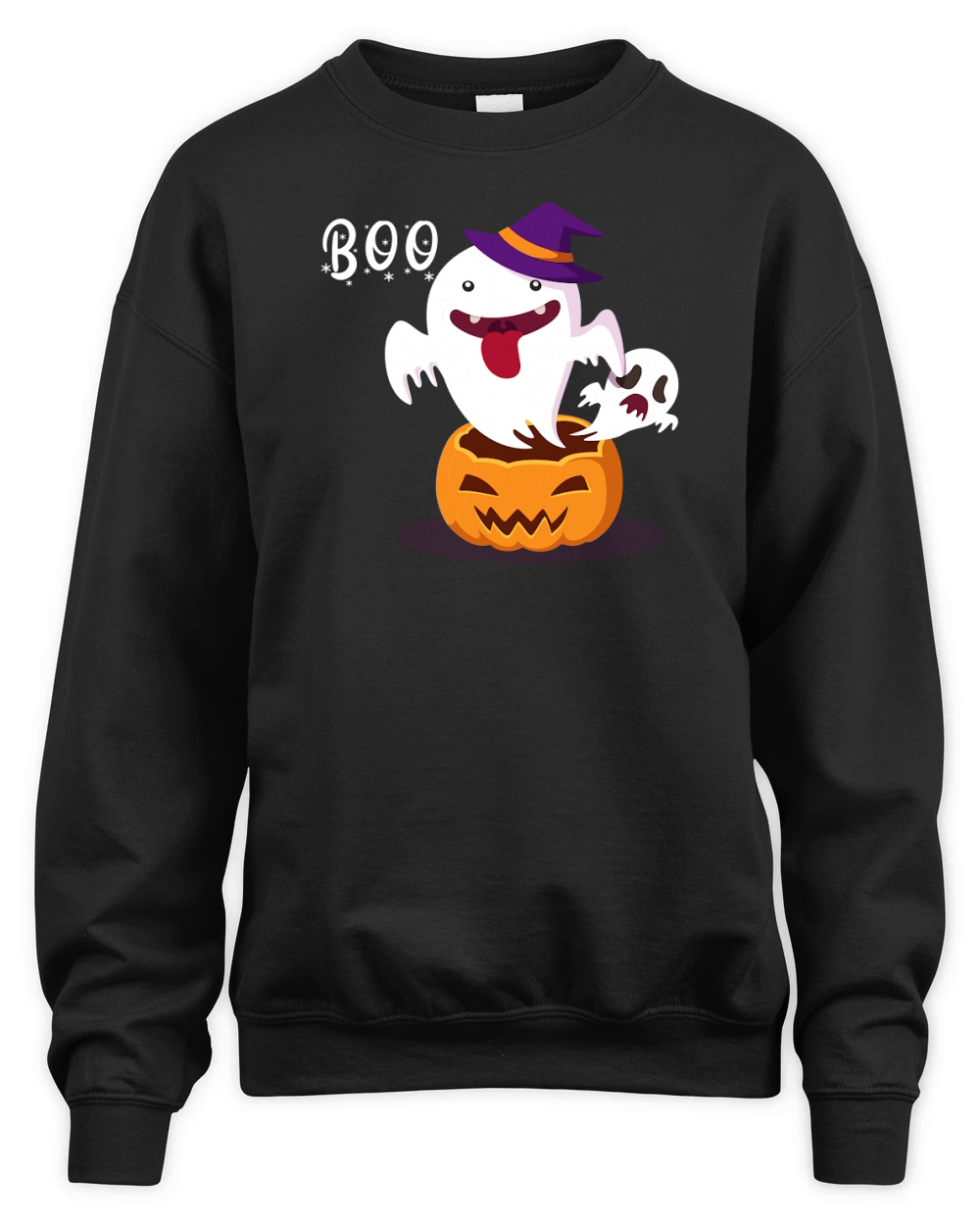 Halloween Ghost Boo 03 Unisex Premium Crewneck Sweatshirt