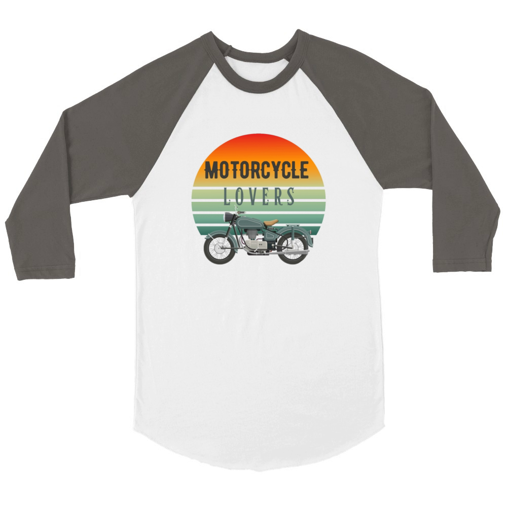 motorcycle lovers t-shirts Unisex ¾ sleeve Raglan T-shirt