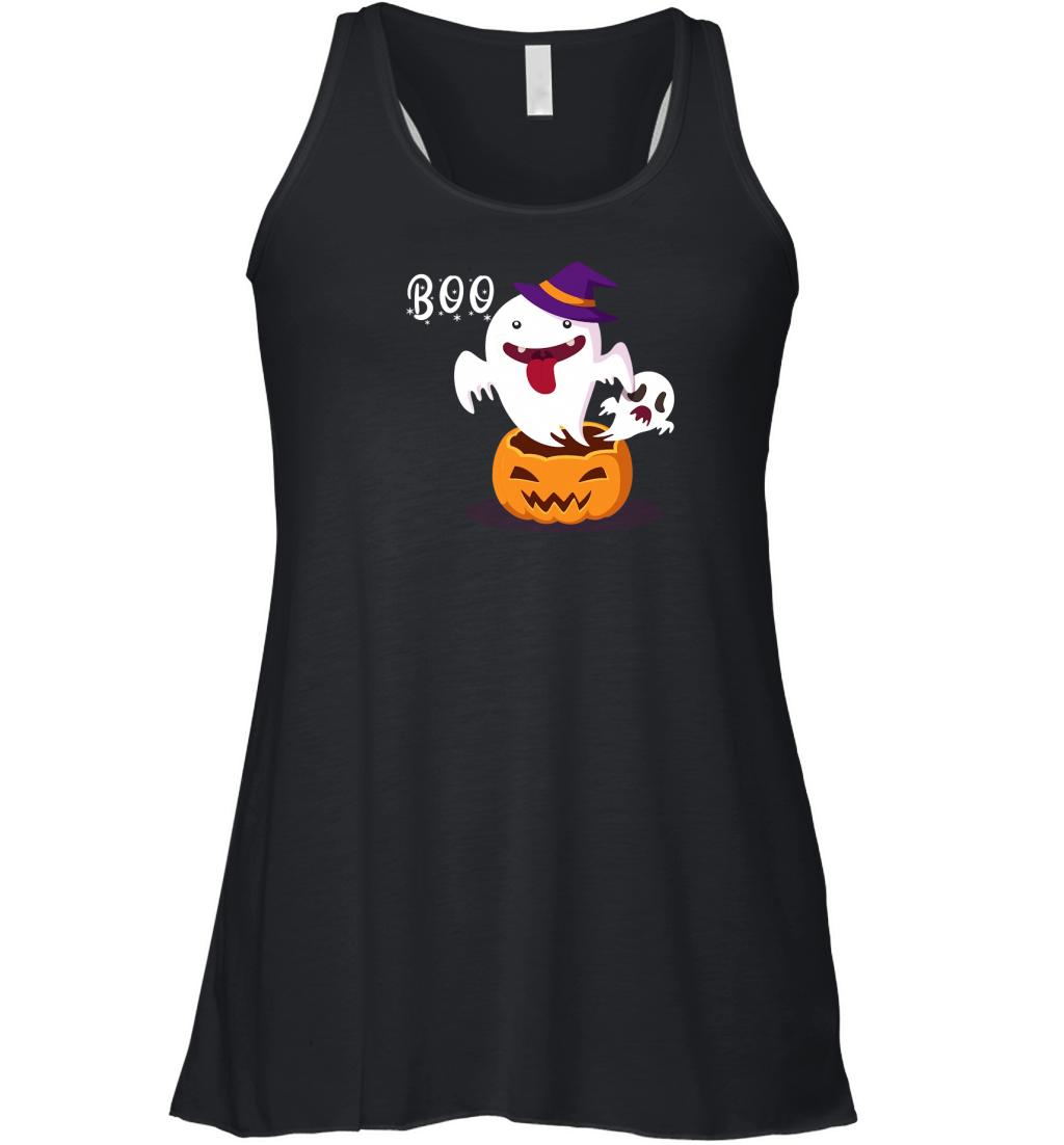 Halloween Ghost Boo 03 Women's Flowy Tank Top