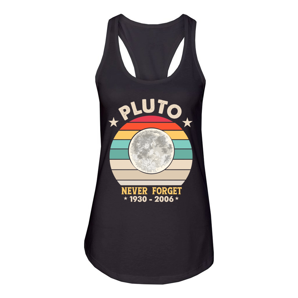 Pluto Never Forget 1930 2006 Women's Racerback Tank